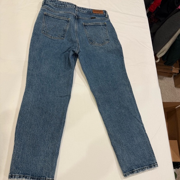 Wrangler High Rise Rodeo Straight Crop Jeans | Vintage Wash | Size 8/29 Cropped - Picture 11 of 13